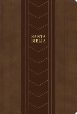 Espagnol, Bible, Reina Valera 1960, gros caractères, format moyen, similicuir marron - Biblia RVR...