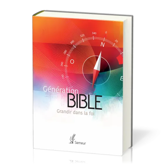Bible d'étude Semeur, rigide orange - Génération - Grandir dans la foi