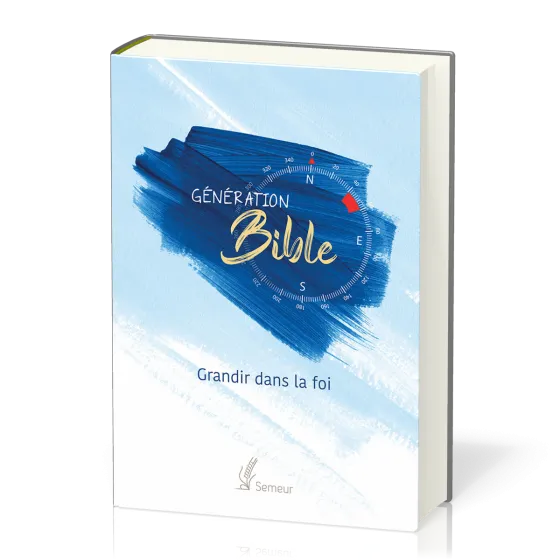 Bible d'étude Semeur, rigide bleue - Génération - Grandir dans la foi