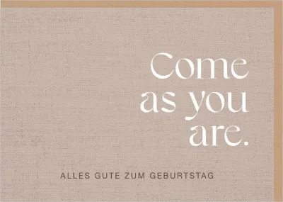 Faltkarte Come as you are - Matthäus 11,28.29