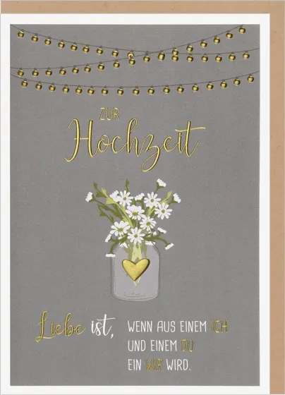 Faltkarten Zur Hochzeit Liebe ist…