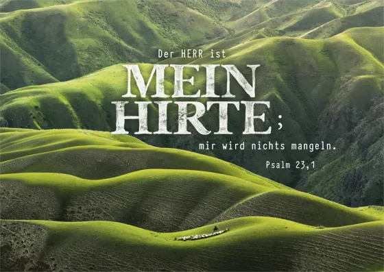 Postkarten Mein Hirte - Psalm 23,1