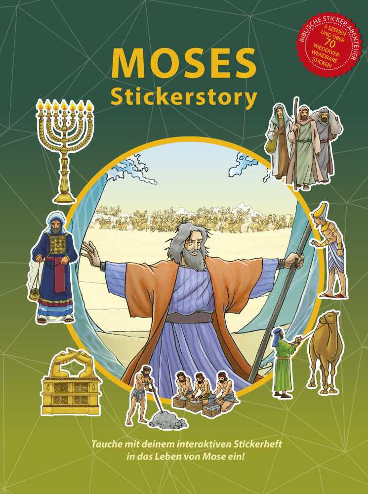 Moses Stickerstory - Mit mehr als 70 wiederverwendbaren Stickern