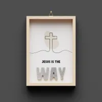 Jesus is the way - Wandbild A5