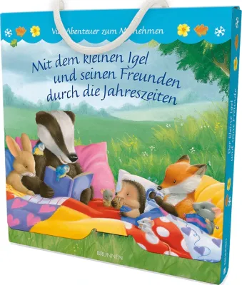 Mit dem kleinen Igel und seinen Freunden durch die Jahreszeiten (4 Bücher im Set -  Vier...