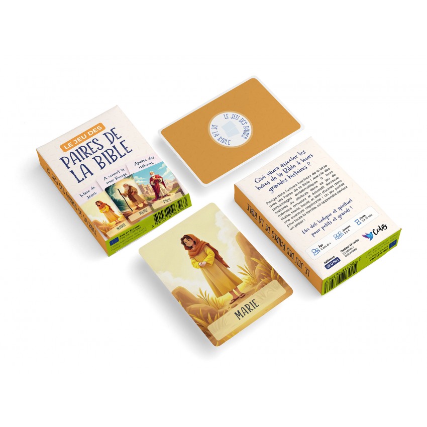 Jeu de cartes "Les paires de la Bible"
