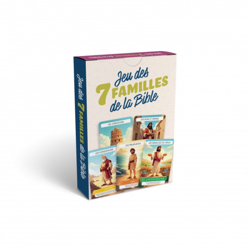 Jeu de cartes "Les familles de la Bible" - Jeu de 7 familles