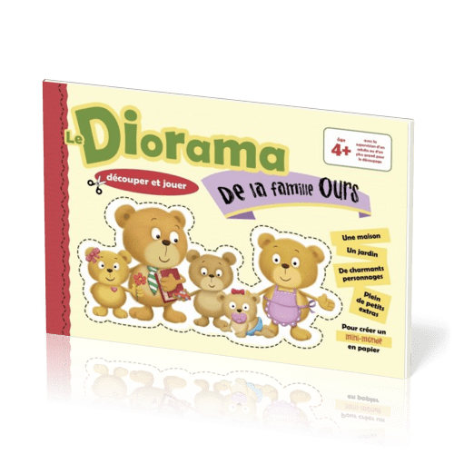 Diorama de la famille ours (Le) - Paper toys