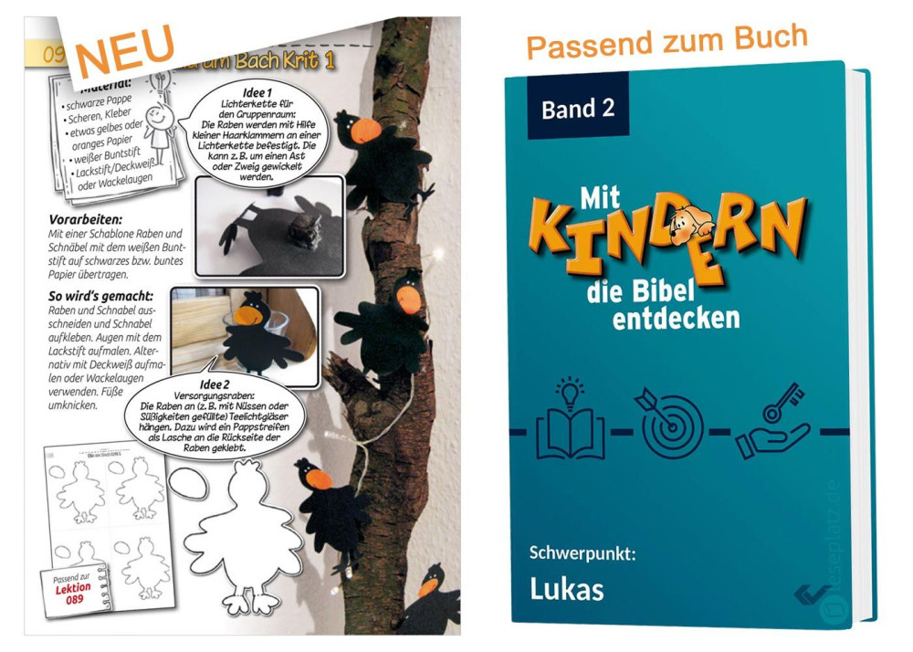 BASTELN zu biblischen Geschichten - Prima Ergänzung zu „Mit Kindern die Bibel entdecken, Band 2“...