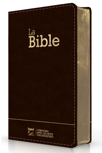 Bible Segond 21 compacte (Premium Style) - couverture souple, cuir anthracite, avec tranches dorées
