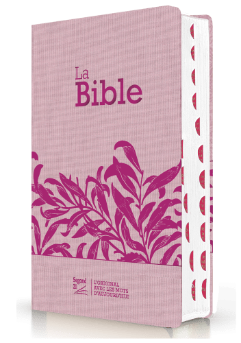 Bible Segond 21 compacte (Premium Style) - couverture souple, toile rose avec paillettes