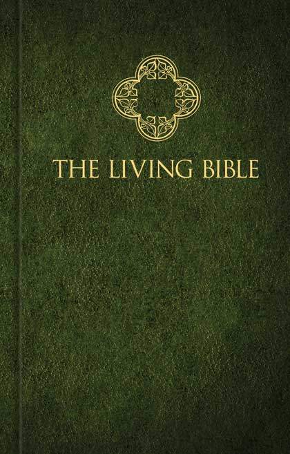 Englisch, Bibel The Living Bible, kartonniert, grün