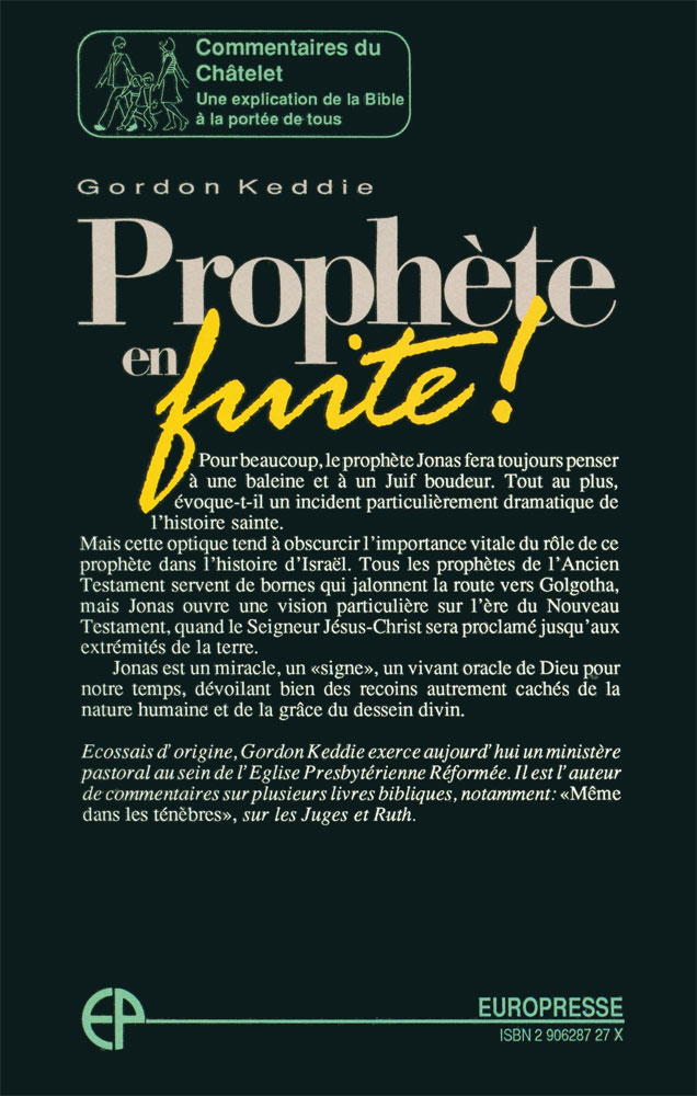 Prophète en fuite! - Le signe de Jonas