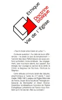 Calvin ou Luther: faut-il choisir?