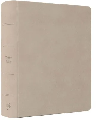 NeÜ bibel.heute Liebezurbibel - Flexibler Kunstledereinband - beige/hell mit Schreibrand