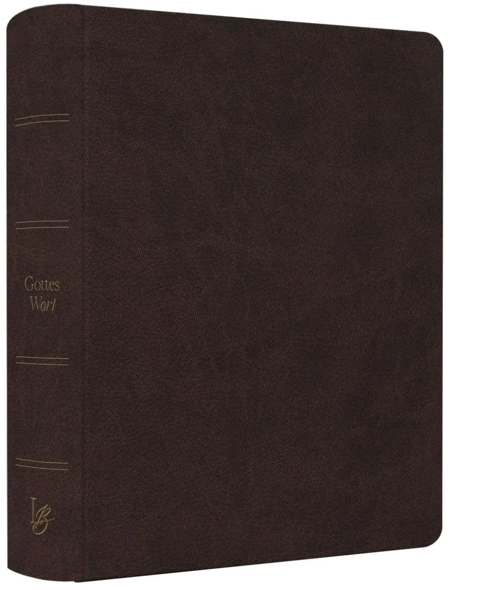 NeÜ bibel.heute Liebezurbibel - Flexibler Kunstledereinband - braun/dunkel mit Schreibrand