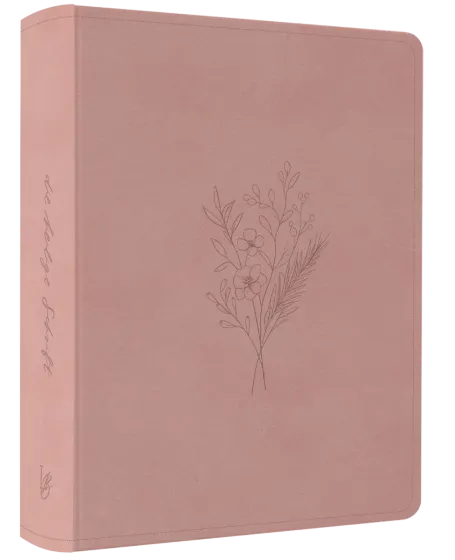 NeÜ bibel.heute Liebezurbibel (Schreibrandbibel FLORA) - Flexibler Kunstledereinband - rosa mit...