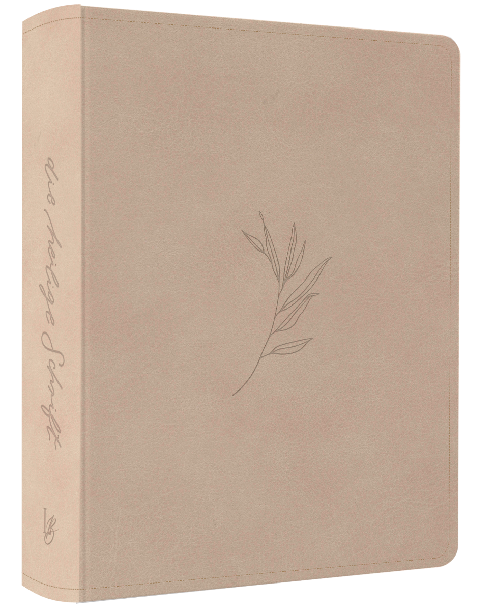 NeÜ bibel.heute Liebezurbibel (Schreibrandbibel OLIVE) - Flexibler Kunstledereinband - Beige mit...