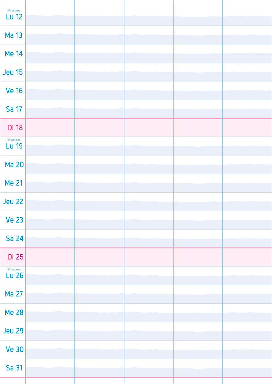 Multiplanning - Calendrier mural