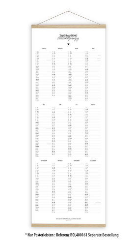 Kalender Zweitausendsechsundzwanzig Poster - Posterkalender