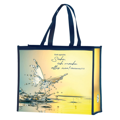 Gott spricht: Siehe, ich mache alles neu - Foto-Motiv - Einkaufstasche - Jahreslosung 2026