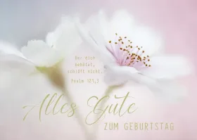 Postkarten Alles Gute zum Geburtstag - Psalm 121,3