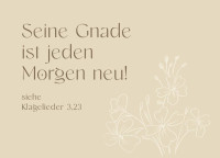 Postkarten Seine Gnade - Klagelieder 3, 22-24