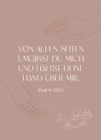 Postkarten alles Liebe - PSALM 139.5