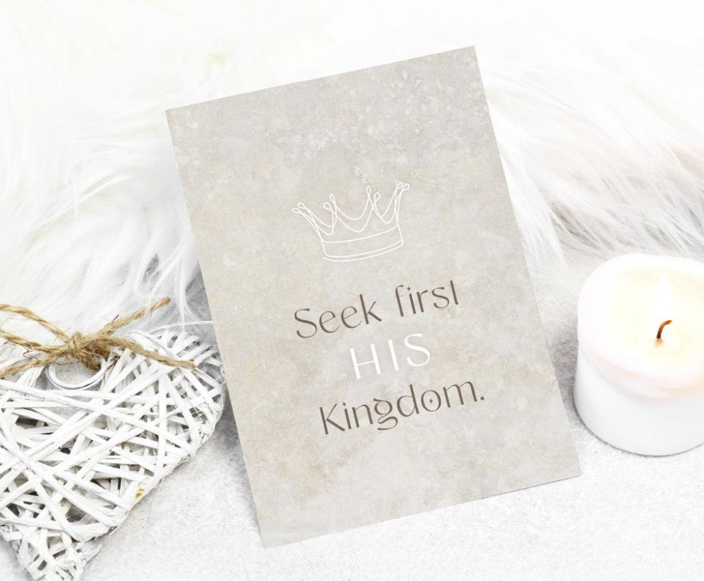 Postkarten His Kingdom - Matthew 6,33