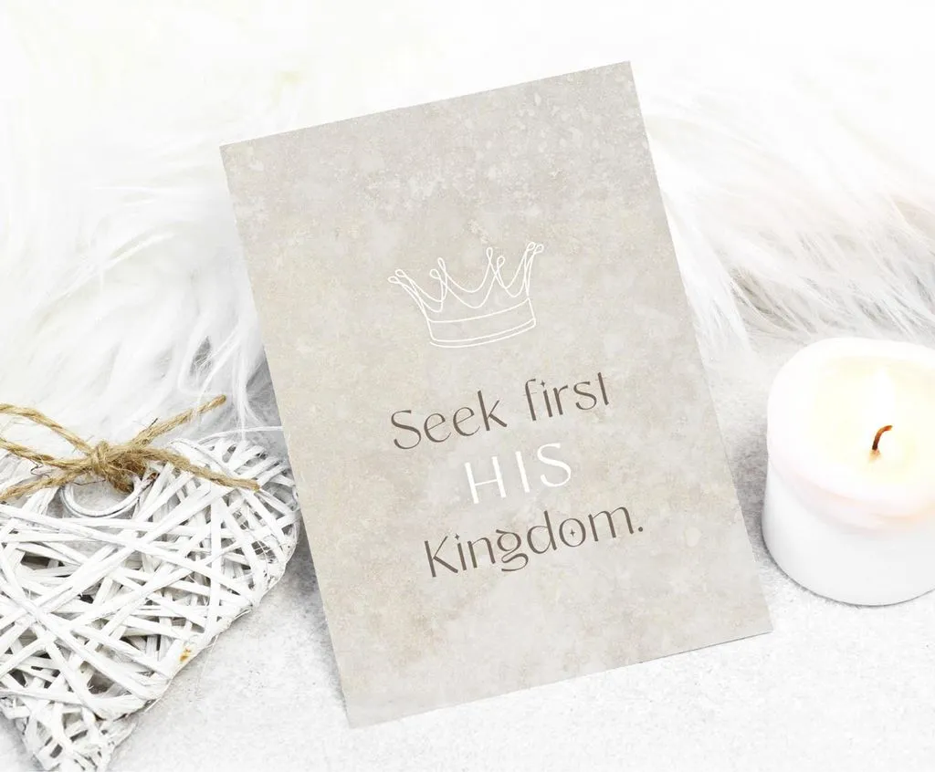Postkarten His Kingdom - Matthew 6,33