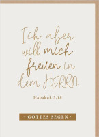 Faltkarte Freude im Herrn - Habakuk 3,18
