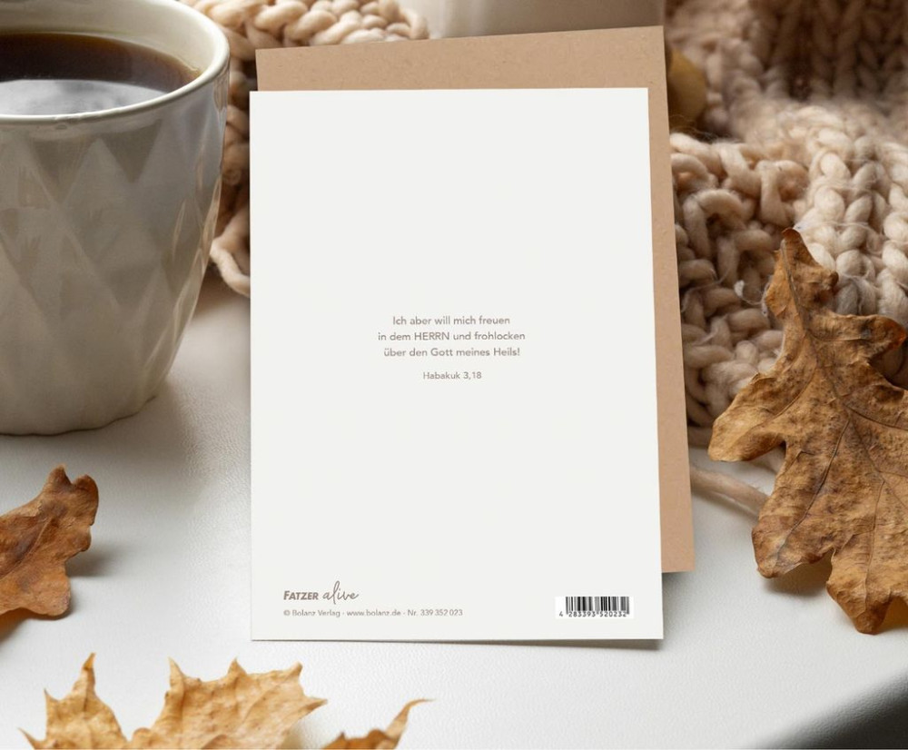 Faltkarte Freude im Herrn - Habakuk 3,18