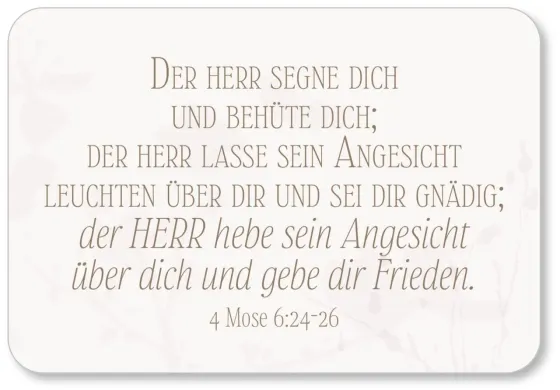 Minikarten-Box „Viel Segen" - 30 Bibelverse Segen und Ermutigung
mit Edlem Holzaufsteller