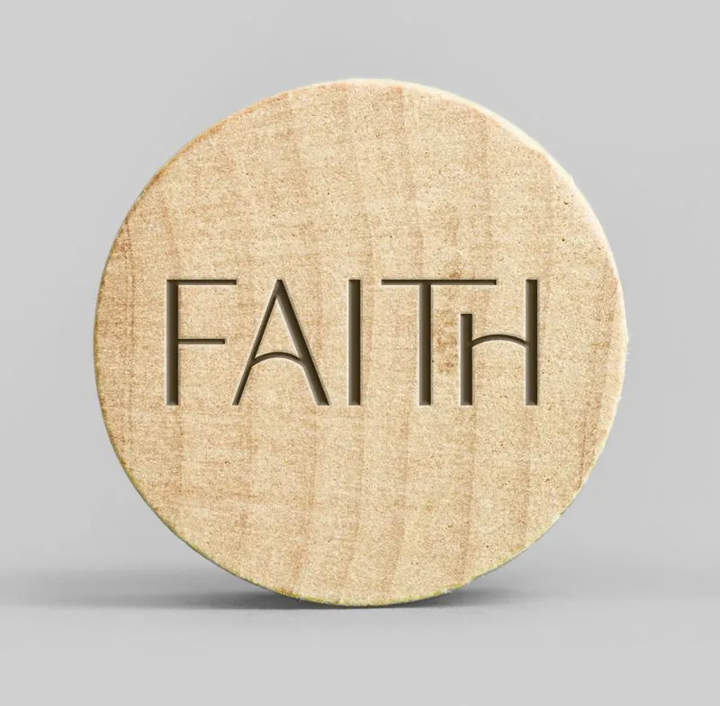 Holzmagnete Faith