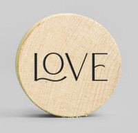 Holzmagnete Love