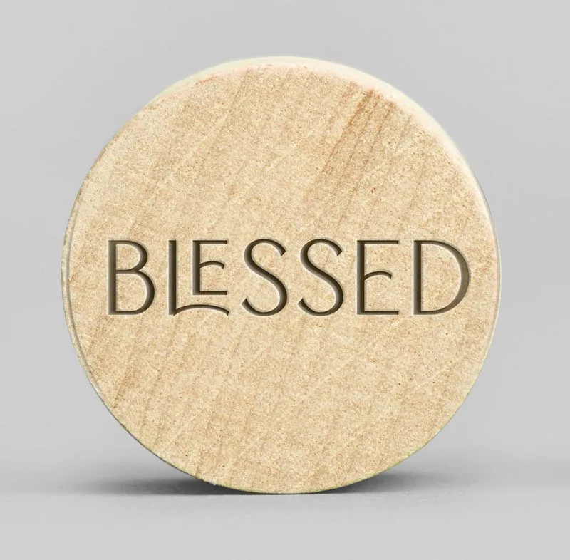 Holzmagnete Blessed