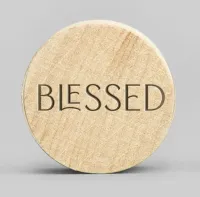 Holzmagnete Blessed