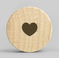 Holzmagnete Herz