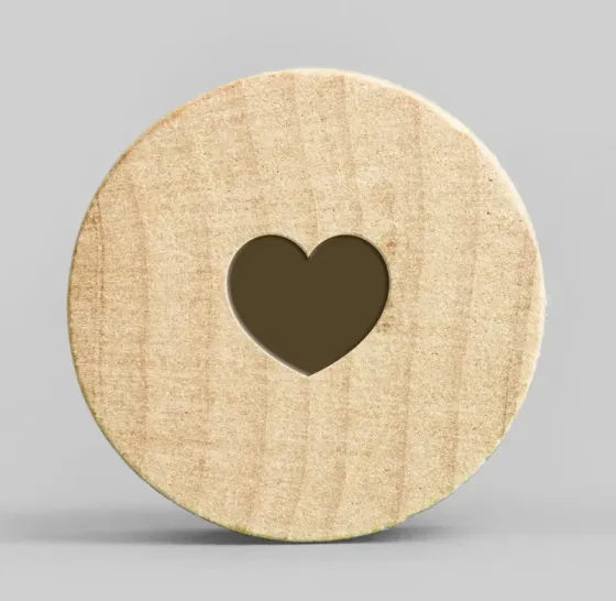 Holzmagnete Herz