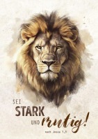 Poster Sei stark A3 - nach Josua 1,9