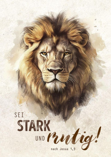 Poster Sei stark A3 - nach Josua 1,9
