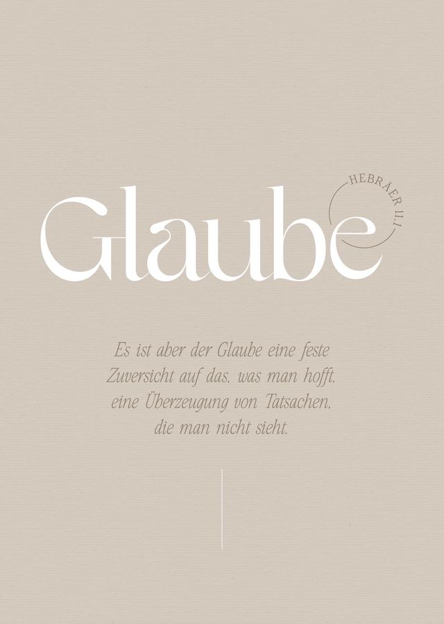 Poster Fatzer Motive Glaube DIN A4 - Hebräer 11:11