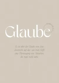 Poster Fatzer Motive Glaube DIN A4 - Hebräer 11:11
