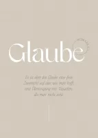 Poster Fatzer Motive Glaube DIN A3 - Hebräer 11:11
