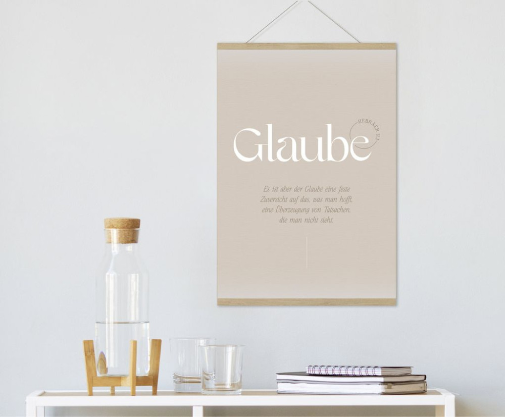 Poster Fatzer Motive Glaube DIN A3 - Hebräer 11:11