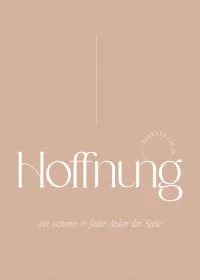 Poster Fatzer Hoffnung DIN A3 - Hebräer 6:18-19