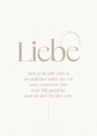 Poster Fatzer Liebe DIN A3 - 1.Johannes 4:9