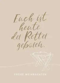 Postkarten Frohe Weihnachten - Lukas 2,11