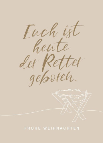 Postkarten Frohe Weihnachten - Lukas 2,11