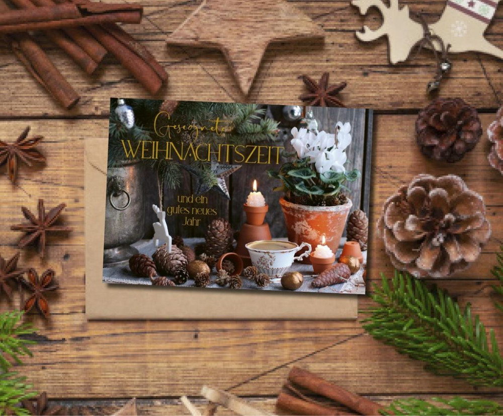 Faltkarte Weihnachtszeit - 1. Johannes 4,9